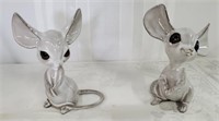 Pair of Vintage California Pottery Mice