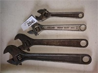 4 Adjustable Wrenches