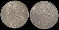 1884-O & 1896 MORGAN DOLLARS AU/BU