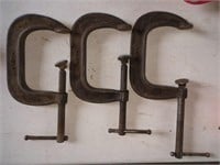 4" C Clamps - lot of 3
