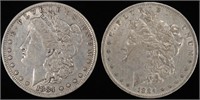 1884 & 1884-O MORGAN DOLLARS XF