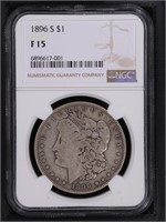 1896-S $1 Morgan Dollar NGC F15