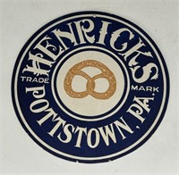 Henricks Pretzels Pottstown, PA Adv Sign