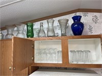 Glass tumblers, stemware & vases