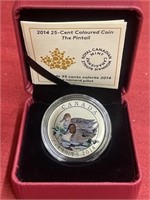 RCM 2014 25-cent Coloured Coin - The Pintail