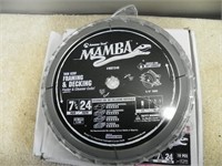 Twenty Unused Mamba 7.25"x 5/8"x 24t carbide