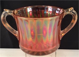 Carnival Glass Sugar Bowl
