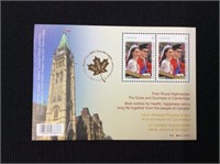 Canada, Wedding Day Overprint, Souvenir Sheet,