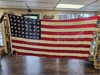 Large Antique 48 Star American Flag 5' x 9'6"