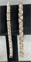 Fashion Tennis Bracelets-Triangle shape Sterling