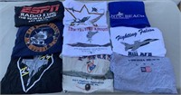 W - LOT OF 9 GRAPHIC TEES (Q20)