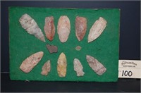 Various Mounted Sizes/Shaped Arrowheads