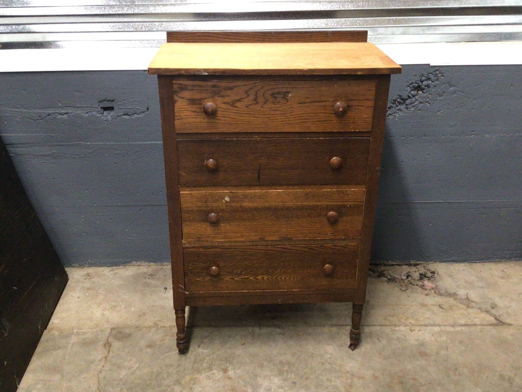 4 DRAWER OAK DRESSER