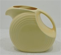 Vintage Fiesta disk water pitcher, ivory