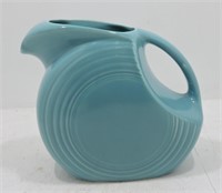 Vintage Fiesta disk water pitcher, turquoise