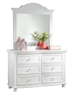 Caramia - 6 Drawer Dresser W/Mirror (In 2 Boxes)