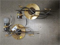 Pr. Mid-Century Wall Lamps