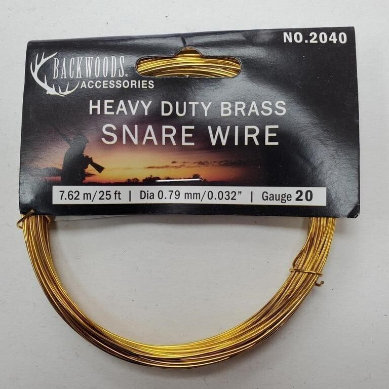 Heavy Duty Brass Snare Wire 25ft x11