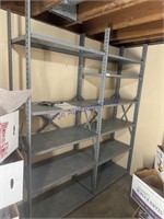 2 SECTIONS OF METAL RACKING 87T X 17.5D X 36W FOR