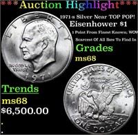 ***Auction Highlight*** 1971-s Silver Eisenhower D