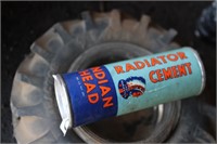 VTG. RADITOR CEMENT TUBE AND TIRE ASH TRAY