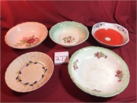 5 decorative bowls