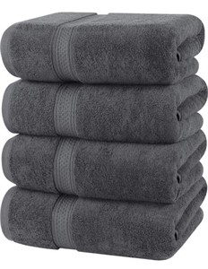 UTOPIA TOWELS 4 PACK PREMIUM BATH TOWELS SET