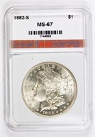 1882-S MORGAN SILVER DOLLAR