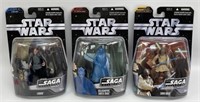 (3) 2006 Star Wars Saga Collection Action Figure