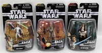 (3) 2006 Star Wars Saga Collection Action Figure