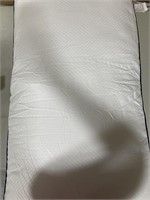 2 pc white pillow set with navy trim. King size,