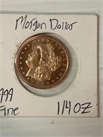 .999 Copper Morgan Dollar