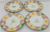 4 pc frog plate set 8"