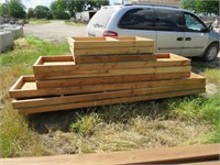 Stack of 2 x 4 framed with osb board
