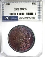 1890 Morgan PCI MS63 Lots Of Color