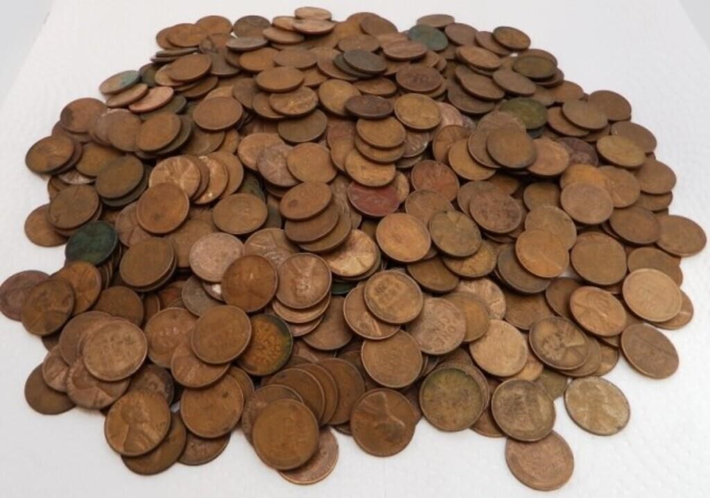 (600+)  Wheat Pennies - Coins