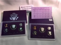 Two 1990 US Mint Proof Sets