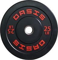 OASIS 25LB Bumper Plate w/ 2-inch Steel Hub