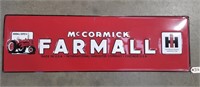 "McCormick Farmall" Embossed Metal Sign