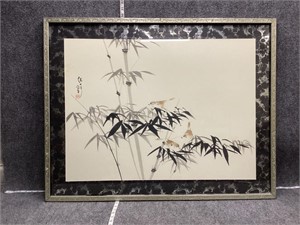 Framed Japanese Ink Art