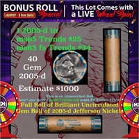 1-5 FREE BU Nickel rolls with win of this 2005-d O