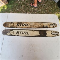 TWO 22IN STIHL ROLLOMATIC CHAINSAW BARS