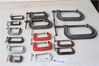 C-Clamps, 14 Total Large & Small
