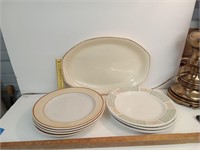 Homer Lauoklin Set * Plates and 1 Platter