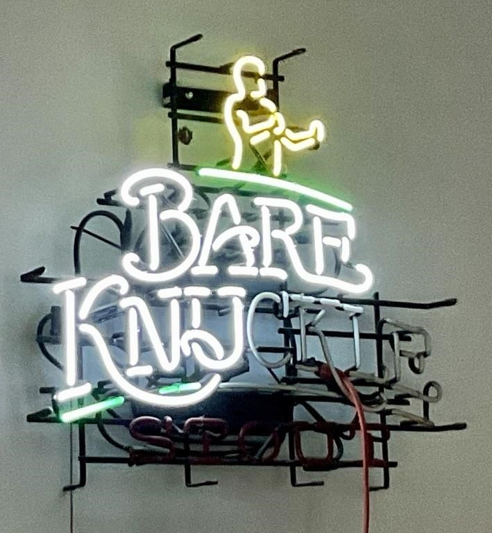 Neon Sign Bare Knuckle as photographed