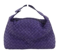 Bottega Veneta Mini Purple Intrecciato Handbag