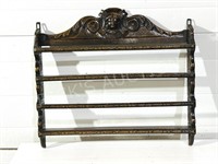 antique hand carved plate rack circa late 1700's