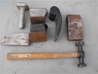 Autobody Tools - Hammer, Iron Shape Blocks