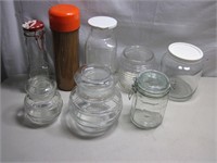 Lot of Glass Containers