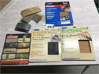 SANDPAPER, JIGSAW BLADES, SANDING BLOCK